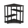 FURINNO Turn-N-Tube Space Saving, Corner Desk, Espresso/Black