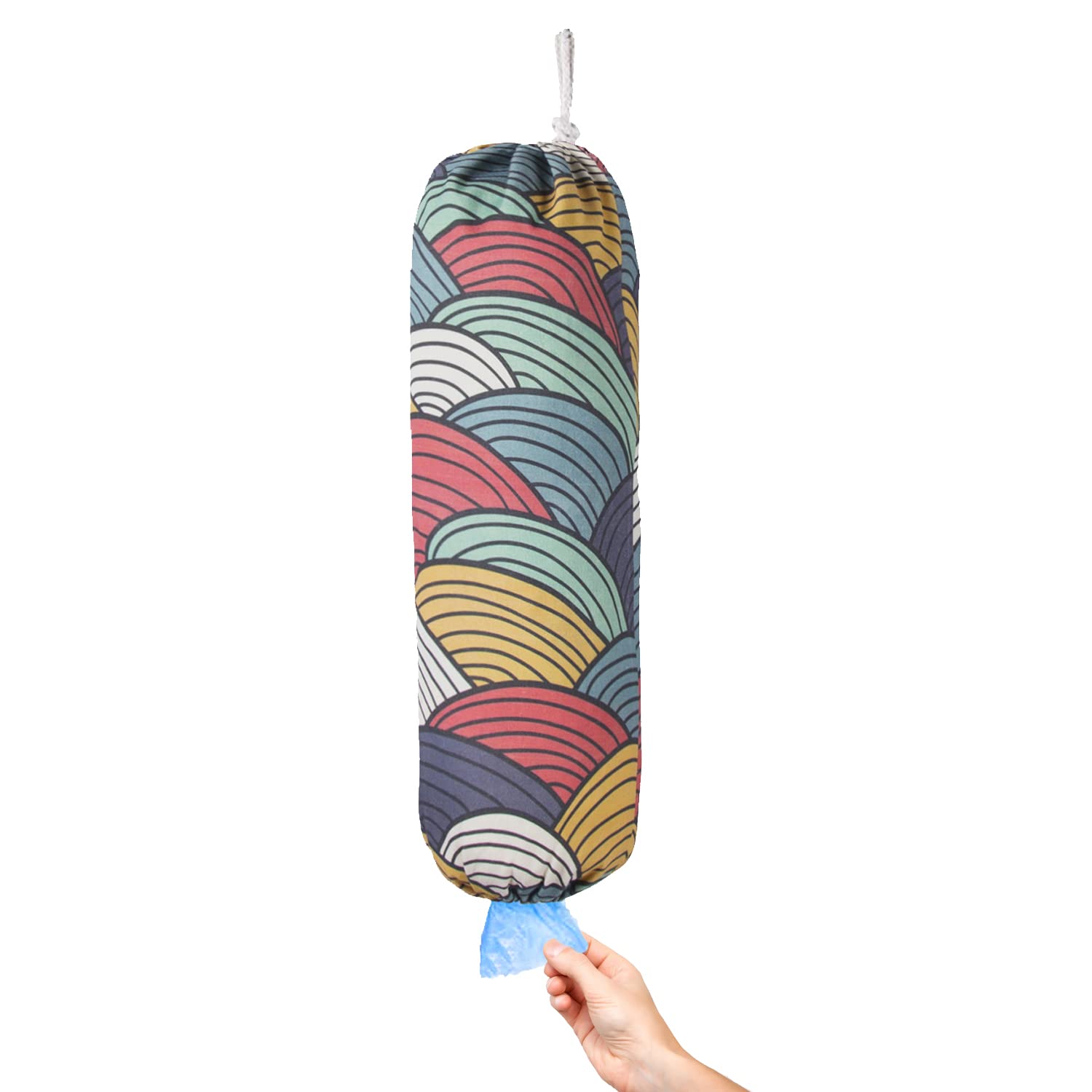 TOGETRUE Plastic Bag Holder, Wall Mount Plastic Bag Organizer Dispenser, Heavy Duty Grocery Bag Storage Holder for Home Kitchen 