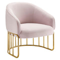 Modway Legacy Performance Velvet Armchair with Pink Finish EEI-5025-PNK