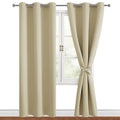 Hiasan Blackout Curtains for Bedroom, 42 x 84 Inches Long - Thermal Insulated & Light Blocking Window Curtains for Living Room, 