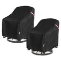 SoloToo Patio Chair Covers Waterproof Patio Furniture Covers, 35W x 37D x 36H Inches Swivel Outdoor Chair Cover 2 Pack (Black)