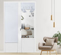 PI Blackout Door Panel Curtain, 1 Panel, W26XL68, White, Thermal Insulated, for French Door/Sliding Door/Patio Door, Includes Ti