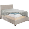 Hearth & Harbor Light Grey Fitted Sheet Queen Size, Extra Deep Pocket Queen Fitted Sheet Only, 1800 Microfiber Fitted Bed Sheet,