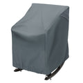 TORUTA Outdoor Rocking Chair Cover 27.5 L x 32.5 D x 39 H Grey 420D Waterproof Oxford Fabric Production Patio Furniture Rocking 