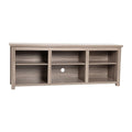 Flash Furniture Kilead TV Stand for up to 80 TVs - Modern Gray Wash Oak Finish - 65 Engineered Wood Framed Media Console - 6 Ope