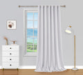 PI Blackout Door Curtains Extra Wide,Grommet Privacy Room Divider Sliding Door Curtains Thermal Insulated Window Treatment for L