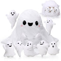 Liliful 16 Inch Halloween Ghost Plush Toy Sets Ghost Stuffed Animal Mommy Pillow with 7 Cute Plush Babies Soft Funny White Plush