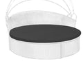 FSJITF Outdoor Sunproof Waterproof Round Daybed Cover,Replacemen tPatio Furniture Round Sofa Sun Bed Cushion, Cover ONLY(Charcoa
