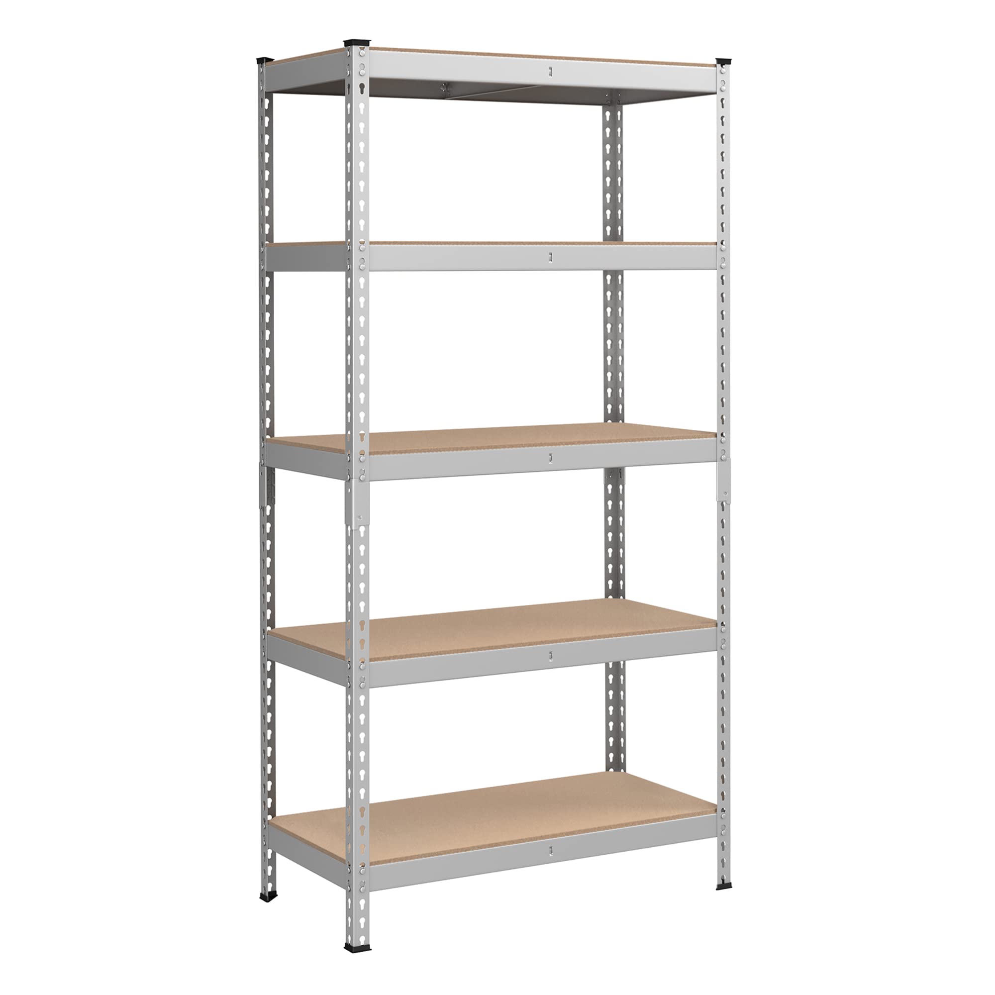 SONGMICS 5-Tier Storage Shelves, Garage Storage, Boltless Assembly, Adjustable Shelving Unit, 17.7 x 35.4 x 70.9 Inches, Load 19