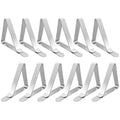 Alamic Tablecloth Clips Large Picnic Table Clips for 1.7-2.5 Thickness Picnic Table Cloth Holders Stainless Steel Table Cover Cl
