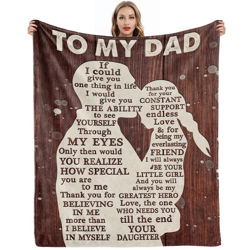 lpmisake Fathers Day to My Dad Gifts from Daughter for Dad Birthday Valentines Day Bday Gift Ideas for Dads Father Husband Men H