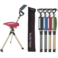 STEP2GOLD Ta-Da Chair Series 2 PRO, Portable Walking Stick, Cane with Seat, Foldable Chair, Hiking Stick, for Camping, Hiking, L