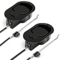 ttmagic 2Pcs Metal Recliner Handle Replacement Parts with Cable, Universal Sofa Chair Couch Release Lever Pull Handle, Fits Ashl