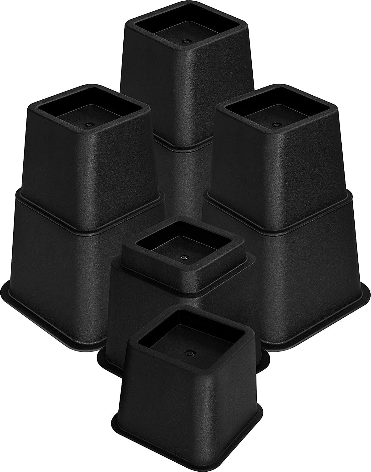 Utopia Bedding Adjustable Bed Furniture Risers - Elevation in Heights 3, 5 or 8 Inch Heavy Duty Risers for Beds - Supports up to
