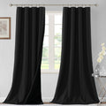 H.VERSAILTEX 100% Blackout Curtains for Bedroom Thermal Insulated Blackout Curtains 96 Inches Long Rod Pocket Window Drapes for 