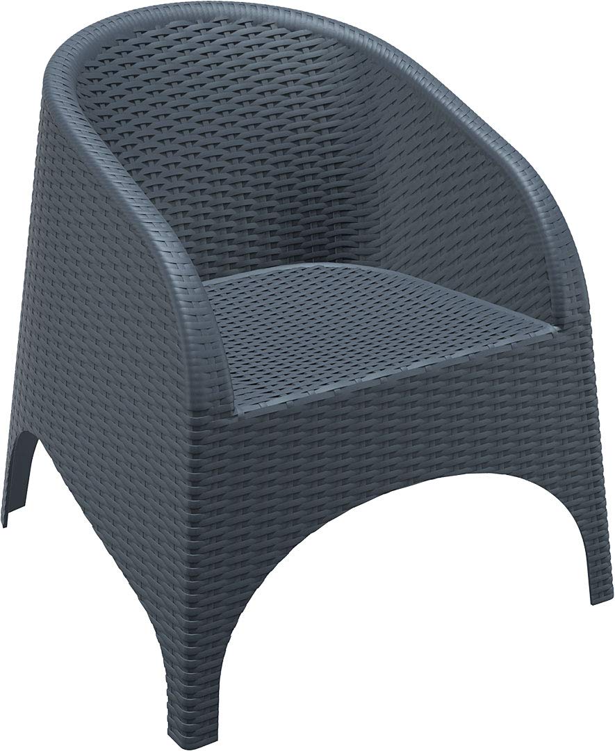 Compamia Aruba Outdoor Chair in Dark Gray (Set of 2)
