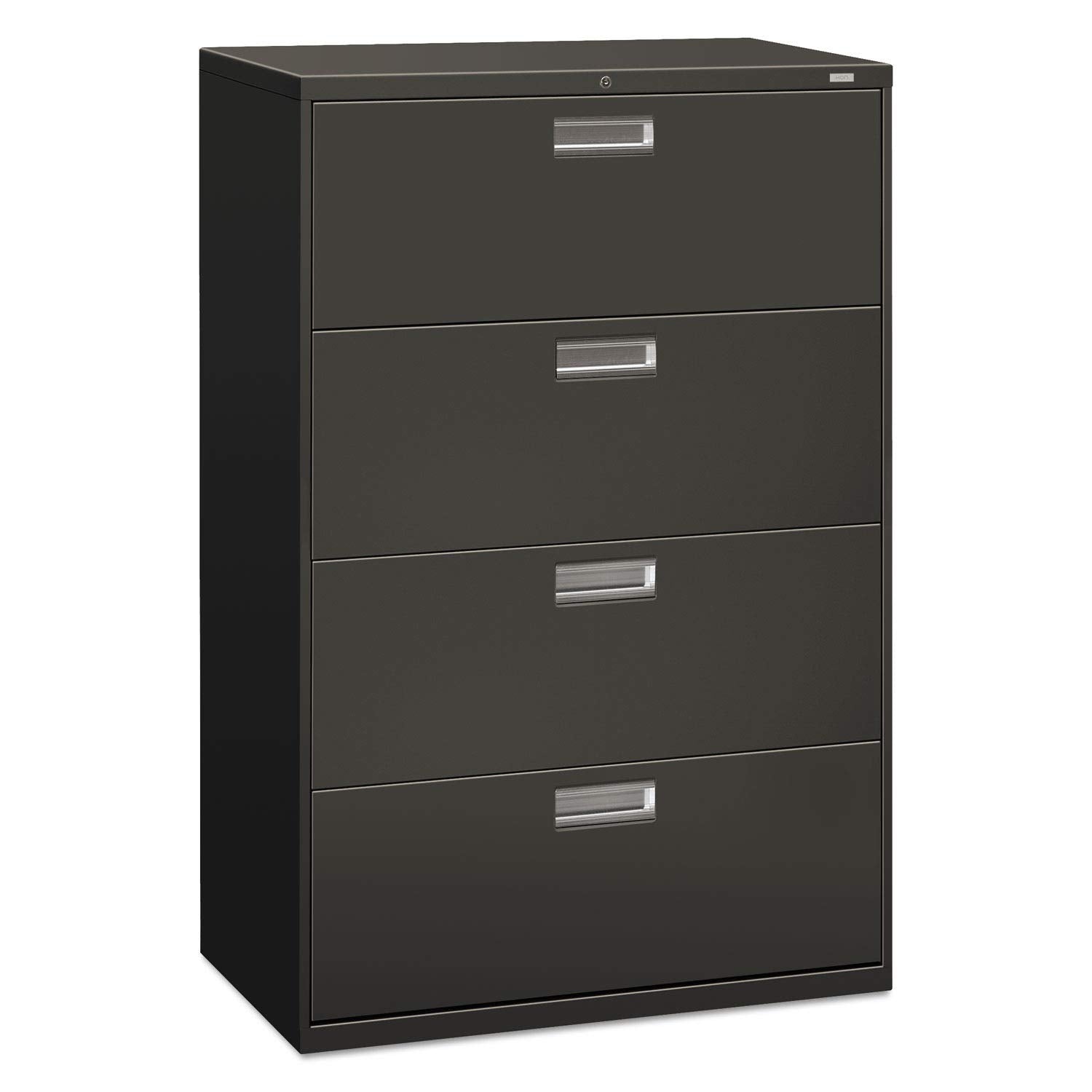 Hon Company HON HON684LS 600 Series Four-Drawer Lateral File, 36w x19-1/4d, Charcoal