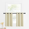 NICETOWN Farhouse Blackout Curtains - Thermal Insulated Grommet Curtain Panels Room Darkening for Kitchen/Bedroom Window Treatme