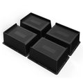 MYMULIKE Bed Risers 3 Inch Heavy Duty, Oversized Furnitures Risers 3 inch Support 6000 lbs, Bed Table Rising Blocks, Fits for Co