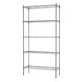 Auslar 5-Shelf Storage Shelves Heavy Duty 5 Tiers Standing Large Shelving Units Adjustable Metal Organizer Wire Rack, 14 x 36 x 