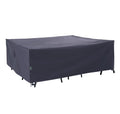 F&J Outdoors Patio Furniture Covers Waterproof UV Resistant Rip-Stop Fabric Outdoor Furniture Cover, Grey, 84 Wx84 Dx27.5 H