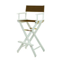 Casual Home 230-01/021-45 Director Chair 30 - Bar Height WhiteFrame/Brown Canvas