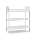 Storkcraft Pasadena Changing Table with Water-Resistant Changing Pad (White) - GREENGUARD Gold Certified, Includes Bonus Water-R