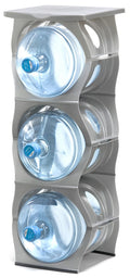 Stackable Water Bottle Storage Rack Best Water Jugs 5 Gallon Organizer. Jug Holder for Kitchen, Cabinet and Office Organizing. R