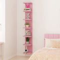 LitaEther Versatile 7 Tier Wall Shelf Unit,White Lack Wall Shelf,Display Floating Shelf with LED Remote Control Light