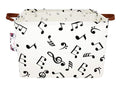 TIBAOLOVER Rectangular Kids Storage Bin Gift Basket Baby Organizer Shelf Book Basket Room Decor (music)