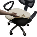 Melaluxe Stretch Jacquard Office Chair Cover, Removable Washable Desk Chair Cover Rotating Chair Seat Slipcover, Blue