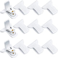 Patelai 12 Pieces Padded Comforter Clips White Duvet Clips Padded Blanket Fasteners to Secure Bedding for Preventing Comforters 