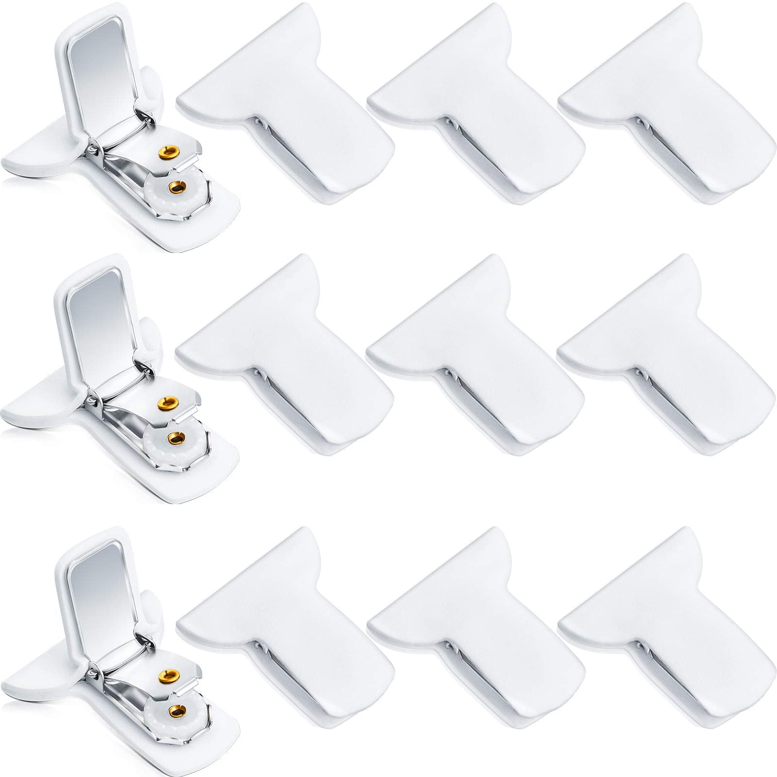 Patelai 12 Pieces Padded Comforter Clips White Duvet Clips Padded Blanket Fasteners to Secure Bedding for Preventing Comforters 