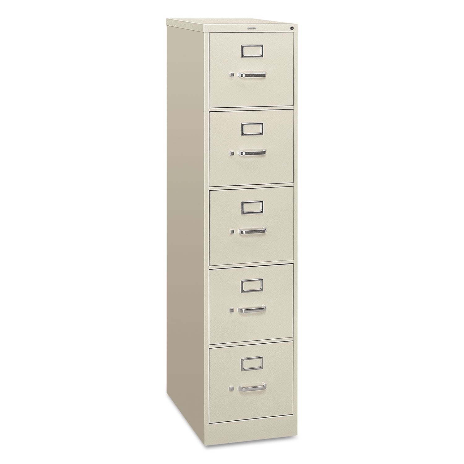 HON 5 Drawer Vertical File, 26-1/2D, Letter, Light Gray, HON315PQ