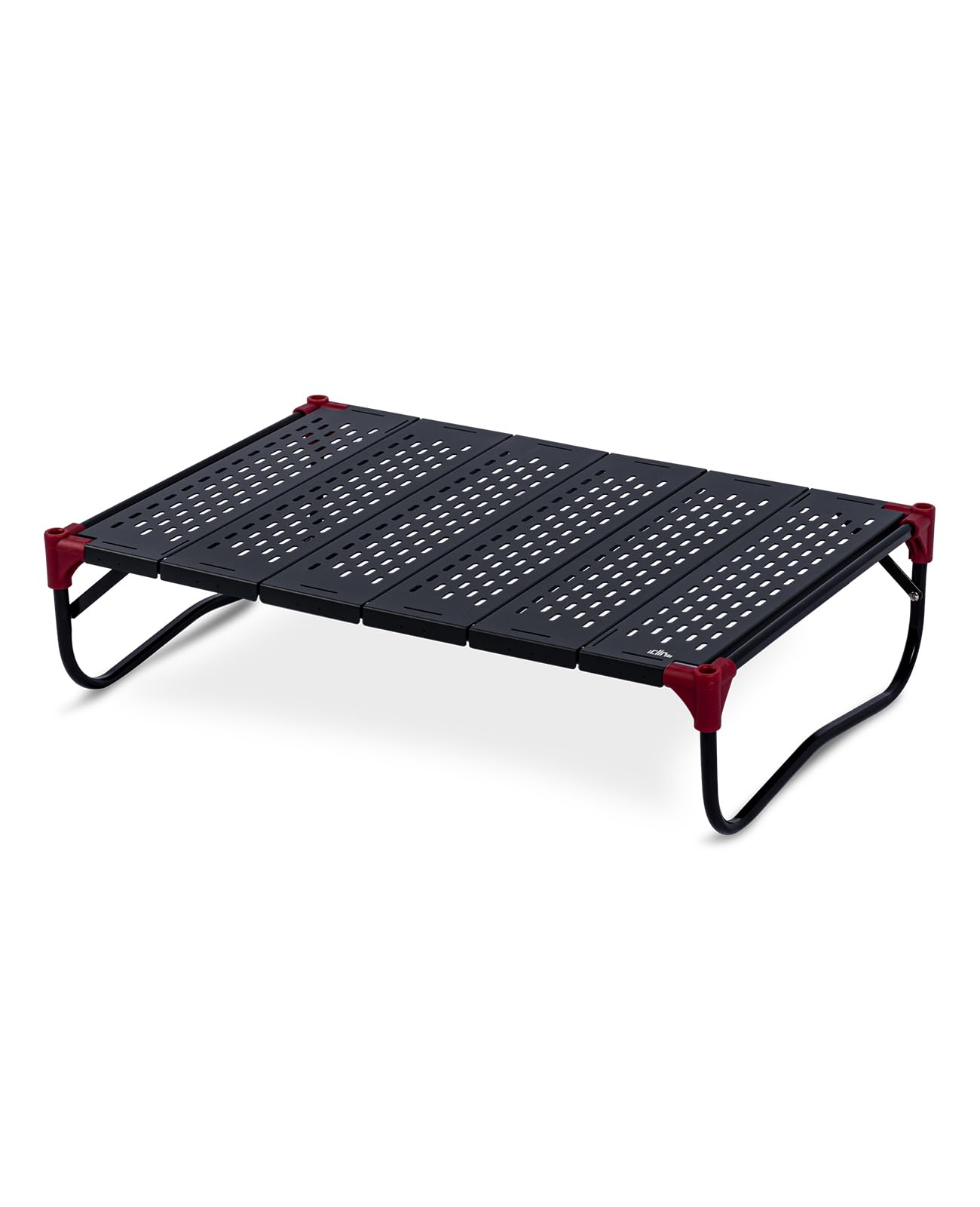 iClimb Extendable Folding Table Large Tabletop Area Ultralight Compact with Hollow Out Tabletop and Carry Bag for Camping Backpa