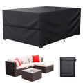 LCOGD Patio Furniture Cover,Outdoor Furniture Covers Waterproof General Purpose, Outdoor Sofa Sets Covers Heavy Duty Windproof A