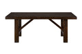 Jofran Inc. Kona Grove, Rectangle Dining Table, 39  W X 79  D X 30  H, Deep Chocolate Finish, (Set of 1)