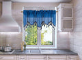 Solid Faux Silk Swag Waterfall Cascade Ascot Window Curtain Valance w/Tassels Trim 55  x18  Wave (1, Royal Blue)