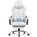 GTPLAYER Gaming Chair with Footrest, Computer Chair with and Lumbar Support, Height Adjustable Game Chair with 360-Swivel Seat a
