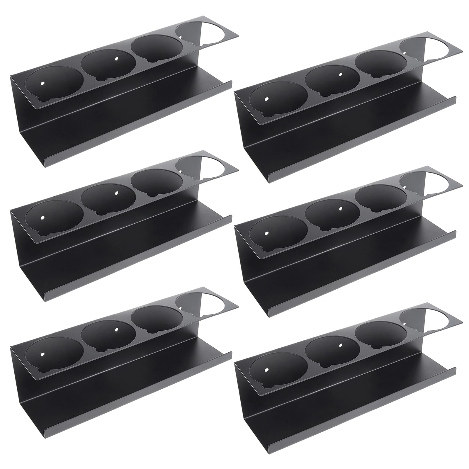 RealPlus Aerosol Spray Can Holder Rack Organizer, 4 Can Spray Bottle Holder Heavy-Duty Steel Wall Mounted for Garage and Workspa