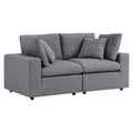 Modway Commix Sunbrella Outdoor Patio Loveseat, Gray