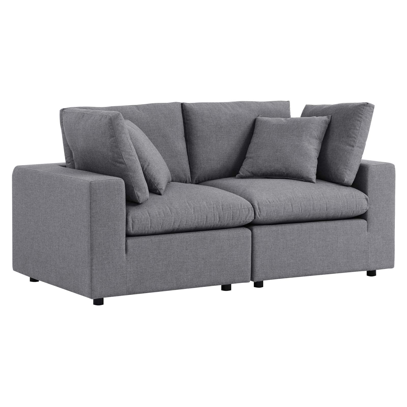 Modway Commix Sunbrella Outdoor Patio Loveseat, Gray