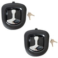 Buyers Products LL90002 Single Point Compression Latch For Underbody Truck Tool Box With Blind Studs, 2 Pack, 1/2 Inch Gasket & 