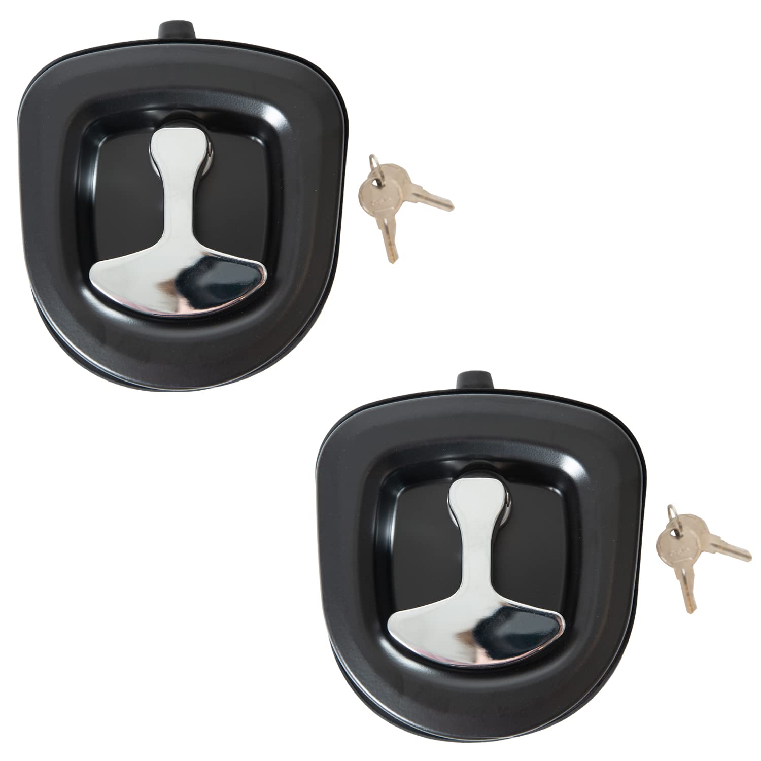 Buyers Products LL90002 Single Point Compression Latch For Underbody Truck Tool Box With Blind Studs, 2 Pack, 1/2 Inch Gasket & 