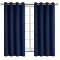BGment Navy Blackout Curtains for Bedroom - Grommet Thermal Insulated Room Darkening Block Out Curtains for Living Room, Set of 