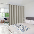 NICETOWN Natural Curtains for Sliding Glass Door, 84 inch Long, Grommet Single Curtain Panel, Sound Reducing Blackout Curtains f
