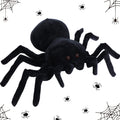 HyDren Giant Stuffed Spider Toy Huge Realistic Black Spider Stuffed Animal Plush Pillow Funny Prank Toys(31.5 x 19.7 Inch)