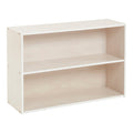 ECR4Kids Streamline 2-Shelf Storage Cabinet, 24in, Kids Bookshelf, White Wash
