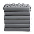 FreshCulture Queen Fitted Sheets, Bulk Pack of 6, Deep Pocket, Soft Microfiber Bottom Sheets for Home, Salons, Hotels, Queen Siz