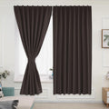 Muamar 2pcs Portable Curtains Without Rod Curtains for Rental House,Temporary Curtains Room Darkening Curtains Privacy Drapes fo